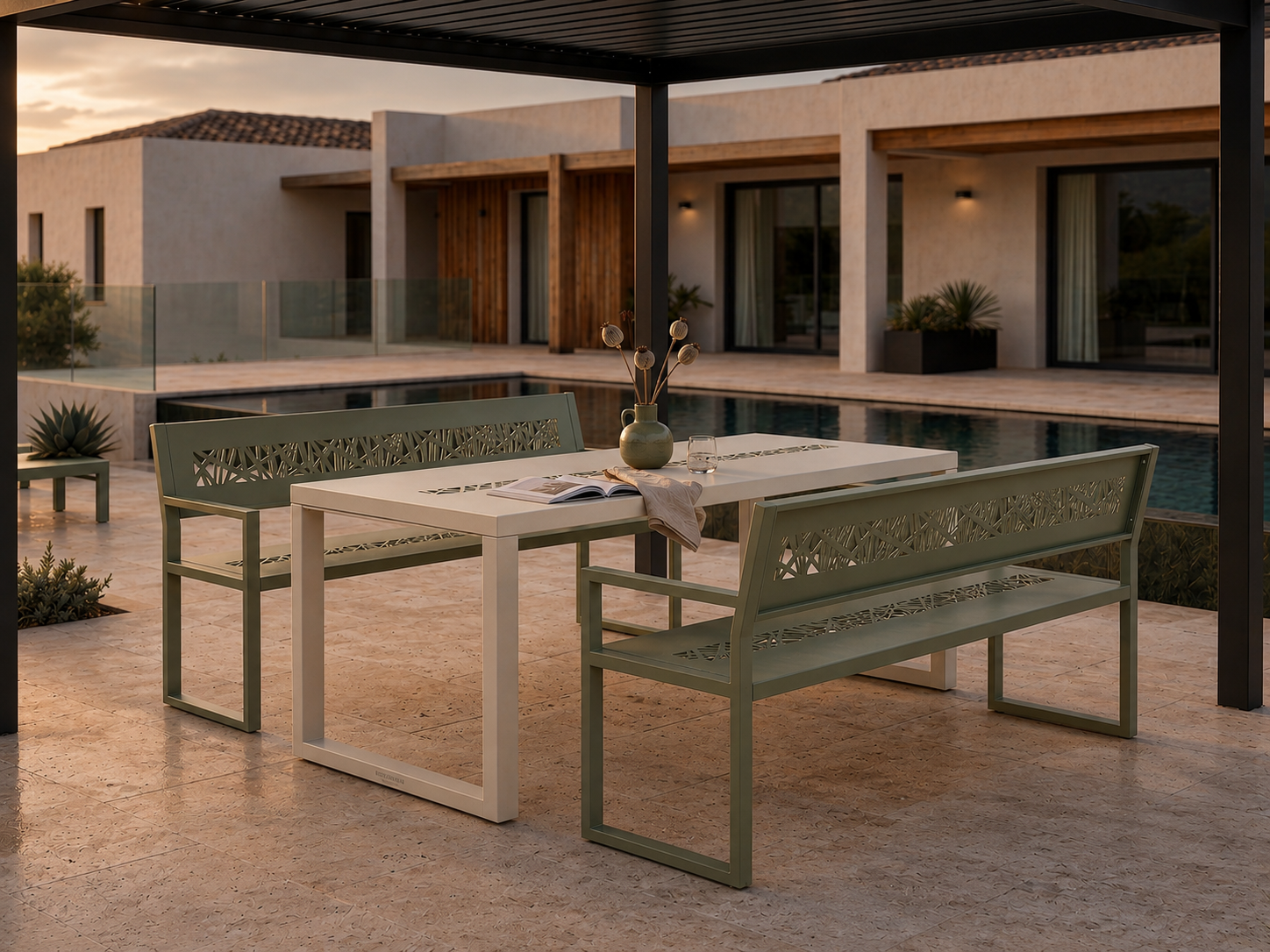 CALVI - Banc outdoor 180cm