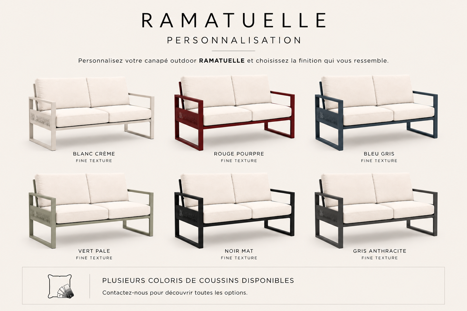 RAMATUELLE - Canapé outdoor