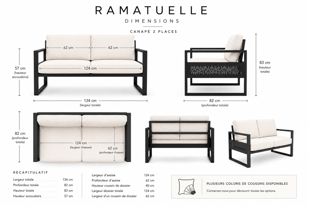RAMATUELLE - Canapé outdoor