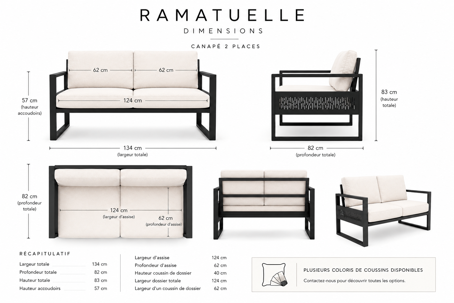 RAMATUELLE - Canapé outdoor