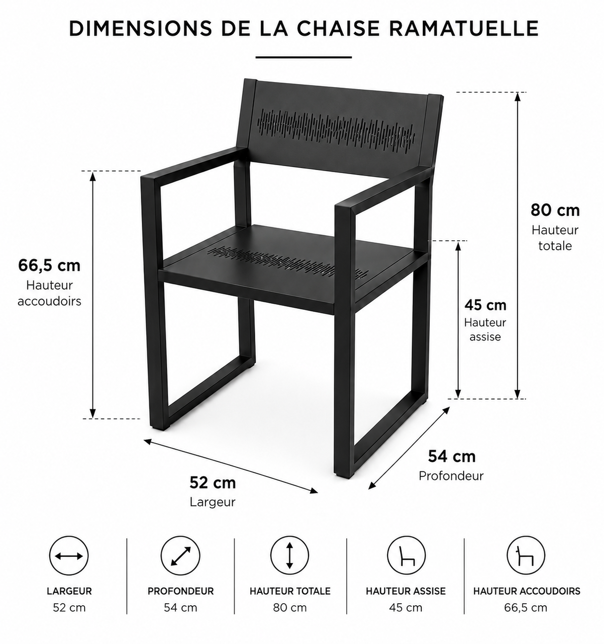 Ensemble de repas RAMATUELLE - 8 places